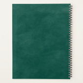Abstracte etherische Waterverf smaragdgroene trouw Planner (Achterkant)