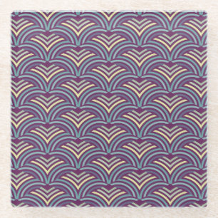 Abstracte etnische achtergrond 2 glazen onderzetter