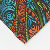 Abstracte etnische achtergrond fleece deken (Hoek)