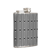 Abstracte etnische achtergrond heupfles (Rechts)