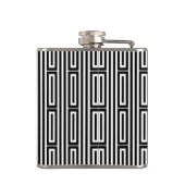 Abstracte etnische achtergrond heupfles (Achterkant)