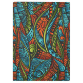 Abstracte etnische achtergrond klembord (Achterkant)