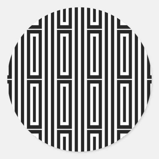 Abstracte etnische achtergrond ronde sticker (Voorkant)