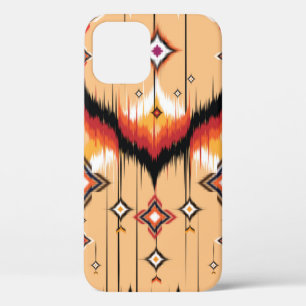 Abstracte etnische geometrische vormgeving, Ikat g iPhone 12 Hoesje