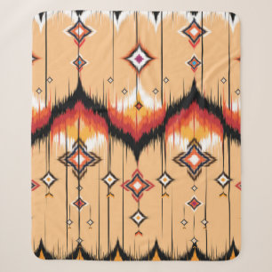Abstracte etnische geometrische vormgeving, Ikat g Sherpa Deken