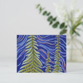 Abstracte Evergreens Briefkaart (Staand voorkant)