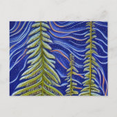 Abstracte Evergreens Briefkaart (Voorkant)