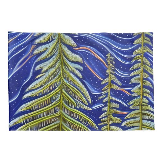 Abstracte Evergreens Kussensloop (Achterkant-Rechts)