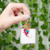 Abstracte exotische Spletters voor het verven van Sleutelhanger (Hand)