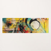 Abstracte explosie van levendige kleuren en dynami yogamat (Achterkant (horizontaal))
