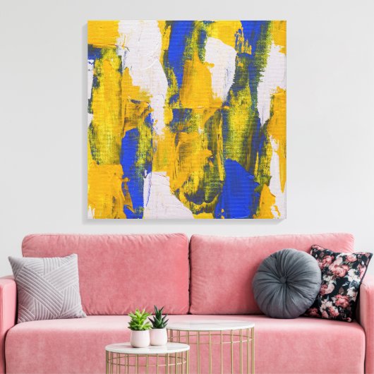 Abstracte expressie #10 door Michael Moffa Canvas Afdruk (Insitu (Woonkamer))