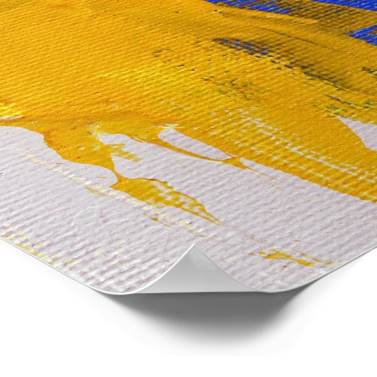 Abstracte expressie #10 door Michael Moffa Poster (Hoek)