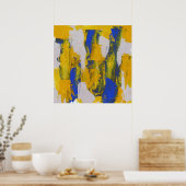 Abstracte expressie #10 door Michael Moffa Poster (Keuken)