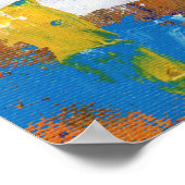 Abstracte expressie #11 door Michael Moffa Poster (Hoek)