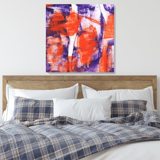 Abstracte expressie #12 door Michael Moffa Canvas Afdruk (Insitu (Slaapkamer))