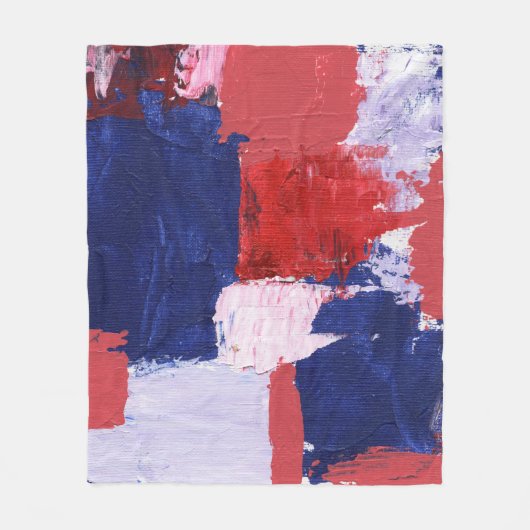 Abstracte expressie #1 door Michael Moffa Fleece Deken (Voorkant)