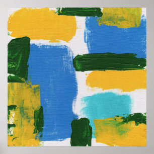 Abstracte expressie #3 door Michael Moffa Poster
