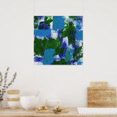 Abstracte expressie #4 door Michael Moffa Poster (Keuken)