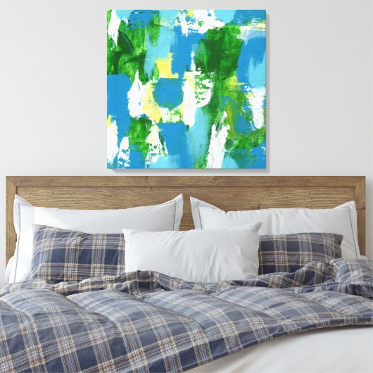 Abstracte expressie #5 door Michael Moffa Canvas Afdruk (Insitu (Slaapkamer))