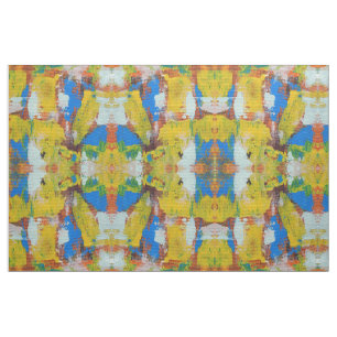 Abstracte expressie #8 (groot) door Michael Moffa Stof