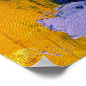 Abstracte expressie #9 door Michael Moffa Poster (Hoek)