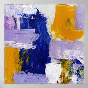 Abstracte expressie #9 door Michael Moffa Poster