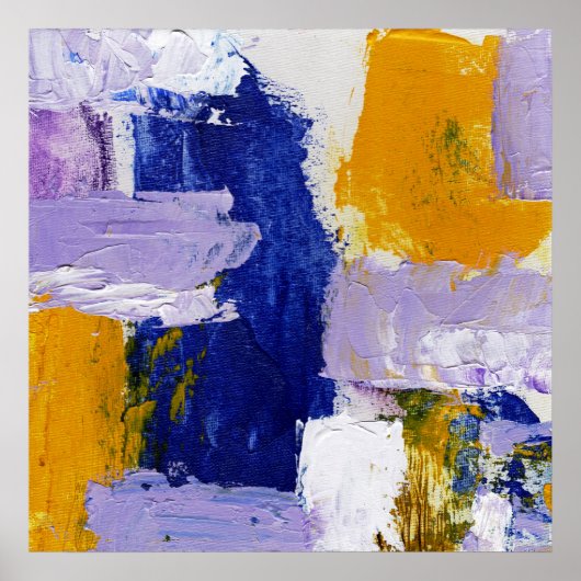 Abstracte expressie #9 door Michael Moffa Poster (Voorkant)