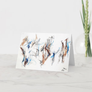Abstracte expressie "Heartfelt Moments" kaart