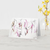 Abstracte expressie "Licht van Liefde" Kaart (Gele Bloem)