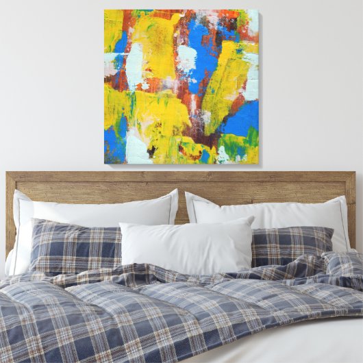 Abstracte expressie nr. 8 door Michael Moffa Canvas Afdruk (Insitu (Slaapkamer))