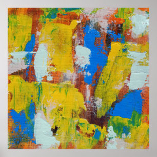 Abstracte expressie nr. 8 door Michael Moffa Poster
