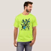 Abstracte expressie van jazz t-shirt (Voorkant volledig)