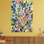 Abstracte expressionisme Chaos Theory Waterverf Canvas Afdruk (Insitu (Woonkamer))