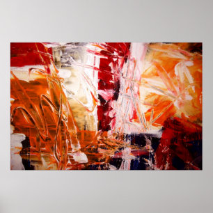 Abstracte expressionist Art Poster Moderne Prints