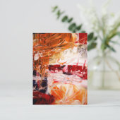 Abstracte expressionist briefkaart (Staand voorkant)