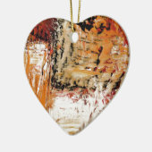 Abstracte expressionist keramisch ornament (Links)