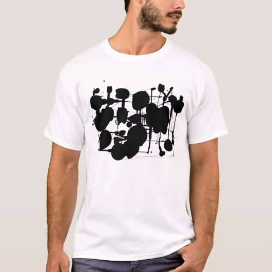 Abstracte expressionist t-shirt (Voorkant)