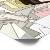 Abstracte expressionistische kunst poster (Hoek)