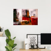 Abstracte expressionistische Prints van het Poster (Thuiskantoor)