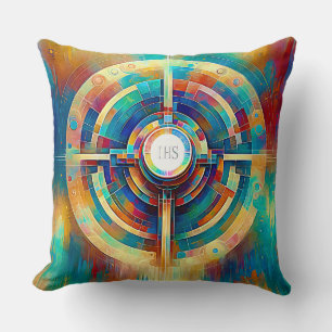 Abstracte expressionistische stijl eucharistische kussen