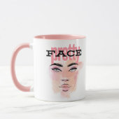 Abstracte  Face Coffee Mok (Links)