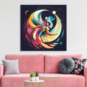 Abstracte Fairy Art Stretched Canvas Afdruk