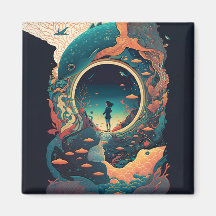 Abstracte Fantasiewereld van onmogelijke objecten