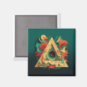 Abstracte Fantasiewereld van onmogelijke objecten Magneet (Voorkant / Achterkant)