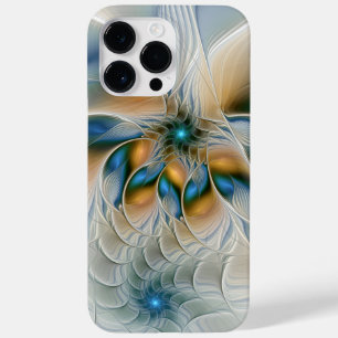 Abstracte Fantastische fractale kunst met blauw Case-Mate iPhone 14 Pro Max Hoesje