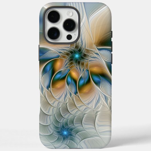 Abstracte Fantastische fractale kunst met blauw Case-Mate iPhone Case (Achterkant)
