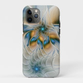 Abstracte Fantastische fractale kunst met blauw Case-Mate iPhone Case (Achterkant)