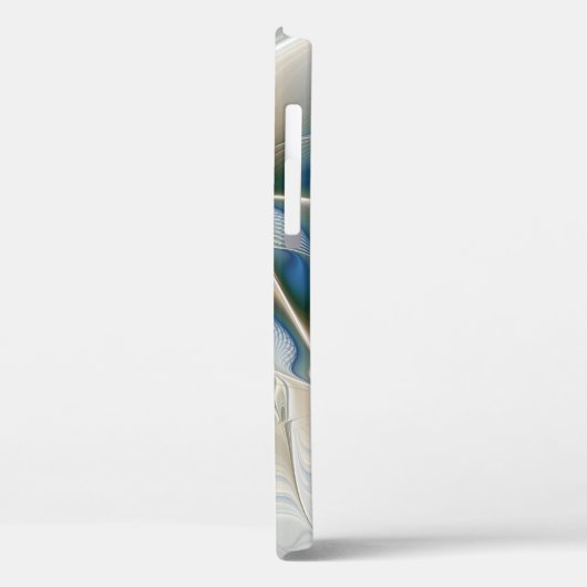 Abstracte Fantastische fractale kunst met blauw Case-Mate iPhone Case (Achterkant / Links)