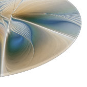 Abstracte Fantastische fractale kunst met blauw Snijplank (Hoek)