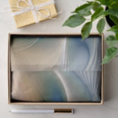 Abstracte Fantastische fractale kunst met blauw Tissuepapier (Geschenk)